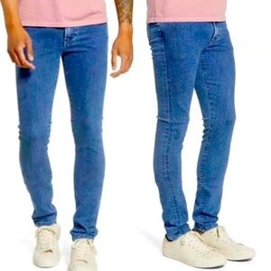 NWT Monfrere Greyson Skinny Jeans in Blue Uptown Wash Japanese Denim Sz 29